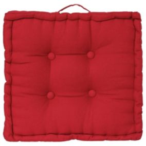Coussin de sol rouge 40x40 cm - Atmosphera