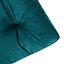 Coussin de sol Vally L.50 x l.50 x ep. 8 cm velours bleu