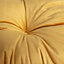Coussin de sol Vally L.50 x l.50 x ep. 8 cm velours jaune