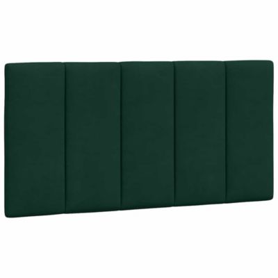 Coussin de tête de lit Hanko vert foncé 100 cm velours vidaXL
