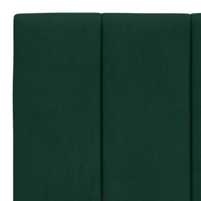 Coussin de tête de lit Hanko vert foncé 100 cm velours vidaXL