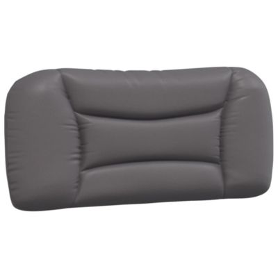 Coussin De Tête De Lit Noir Similicuir 152 Cm - Rembourré Mousse, Bandes Auto-agrippantes - Pour Lit Sans Tête