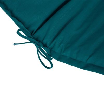 Coussin de transat "Korai" bleu canard 190x60cm en polyester - Hespéride