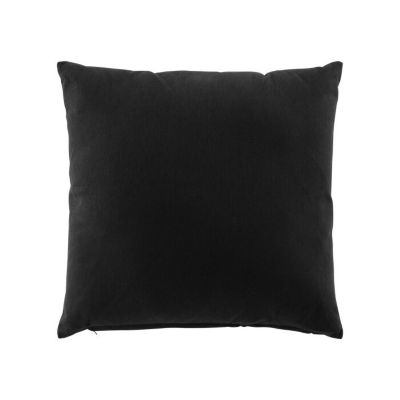 Coussin dehoussable 45 x 45 cm coton/polyester recycle Twily Noir