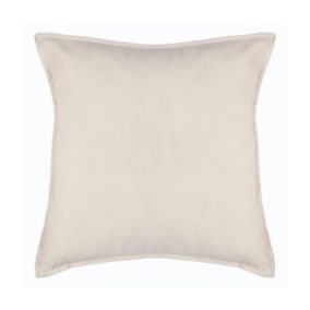 Coussin déhoussable Lilou beige ivoire L.45 x 45 cm Atmosphera