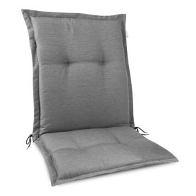 Coussin dossier bas Coussin exterieur jardin HighLux NL Gris clair 105x50x7cm