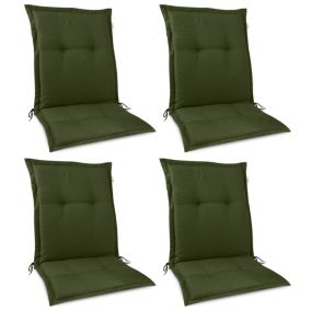 Coussin dossier bas Coussin exterieur jardin HighLux NL Vert foncé 105x50x7cm