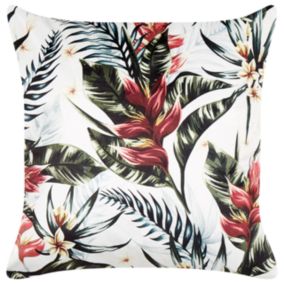Coussin EDELWEISS Velours 45 x 45 cm Multicolore Motif de plante