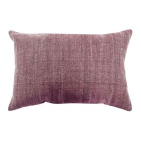 Coussin effet délavé burgundy 60x40