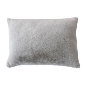 Coussin effet fourrure 65x50cm - 65x50cm - Gris