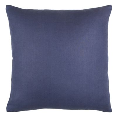 Coussin Effet lin Nubia 43x43cm Bleu nuit