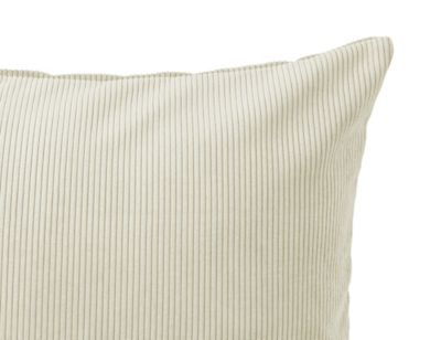 Coussin effet velours GoodHome Carrington 30 x 50 cm blanc