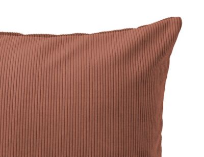 Coussin effet velours GoodHome Carrington 30 x 50 cm marron