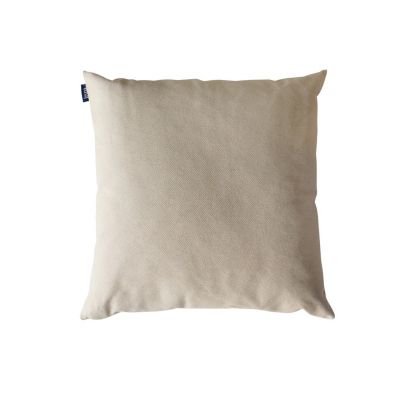 Coussin en coton recyclé ivoire 50 x 50 cm