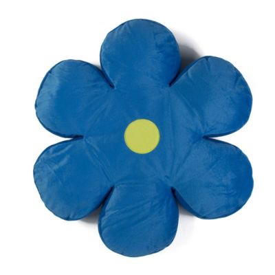 Coussin en forme de fleur bleu diam.65