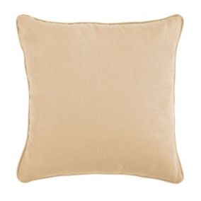 Coussin en suédine rose nude 40x40