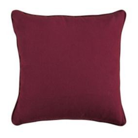 Coussin en suédine rouge bourgogne 40x40