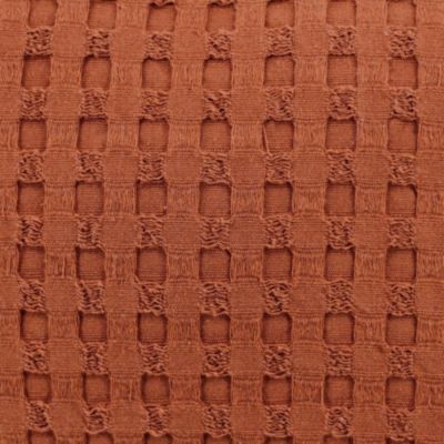 Coussin en tissu gauffré orange 45x45cm