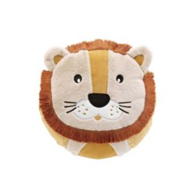 Coussin enfant lion - 40x40cm - Jaune