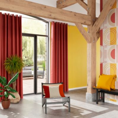 Coussin éponge terracotta GoodHome L50 x l.30 cm