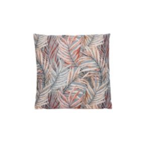 Coussin extérieur motif feuilles tropicales - 45 x 45 cm - Jardideco