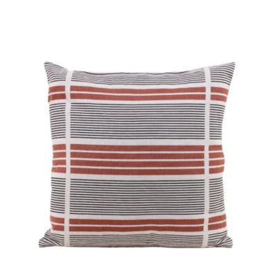 Coussin extérieur terracotta, noir 40x40cm
