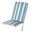 Coussin fauteuil haut GoodHome Isla à rayures bleu 40 x 94 cm