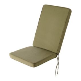 Coussin fauteuil haut GoodHome Tiga kaki 40 x 94 cm