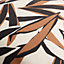 Coussin feuilles Elsie beige, orange, noir JBY Creation L.50 x l.30 cm