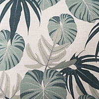 Coussin flora Deco&Co vert L.45 x l.45 cm x ep.35mm