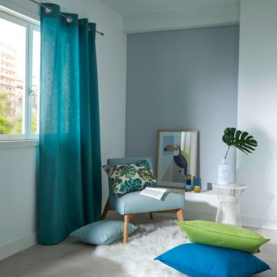 Coussin GoodHome Agathe vert et blanc 40 x 60 cm