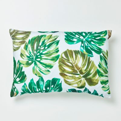 Coussin GoodHome Agathe vert et blanc 40 x 60 cm