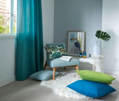 Coussin GoodHome Agathe vert et blanc 40 x 60 cm