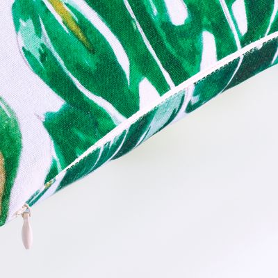 Coussin GoodHome Agathe vert et blanc 40 x 60 cm