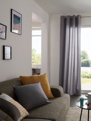 Coussin GoodHome Hiva gris 45 x 45 cm