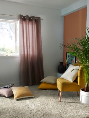 Coussin GoodHome Hiva jaune 60 x 60 cm