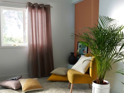 Coussin GoodHome Hiva jaune 60 x 60 cm