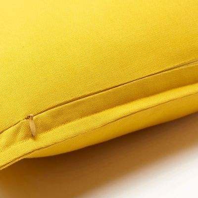 Coussin GoodHome Hiva jaune 60 x 60 cm