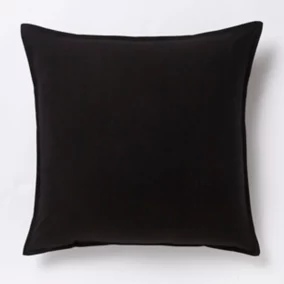 Coussin GoodHome Hiva noir 60 x 60 cm
