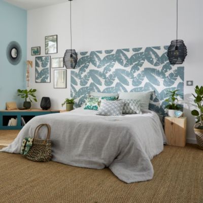 Coussin GoodHome Hiva vert bleu 45 x 45 cm