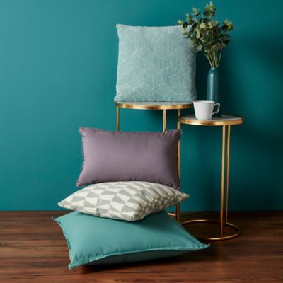 Coussin GoodHome Hiva vert bleu 60 x 60 cm