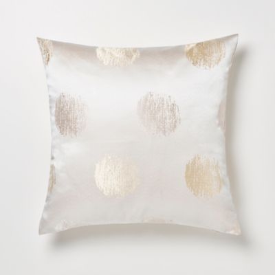 Coussin GoodHome Kolla coloris naturel 45 x 45 cm