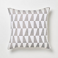 Coussin GoodHome Lindi gris 45 x 45 cm