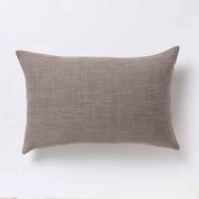 Coussin GoodHome Novan coloris naturel 40 x 60 cm