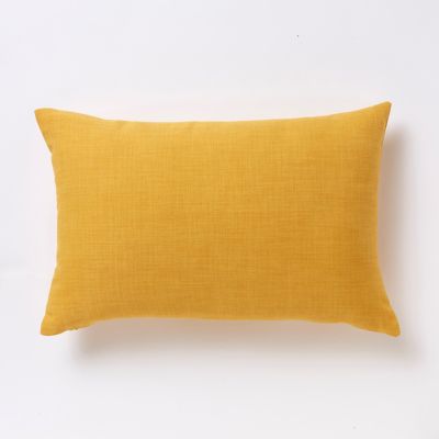 Coussin GoodHome Novan jaune 40 x 60 cm