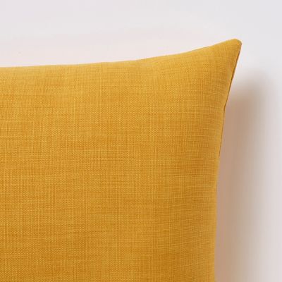 Coussin GoodHome Novan jaune 40 x 60 cm