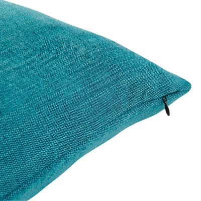 Coussin GoodHome Pahea bleu foncé L.45 x l.45 cm