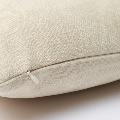 Coussin GoodHome Pahea coloris naturel 45 x 45 cm