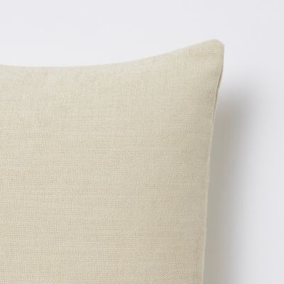 Coussin GoodHome Pahea coloris naturel 45 x 45 cm
