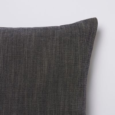 Coussin GoodHome Pahea gris 45 x 45 cm